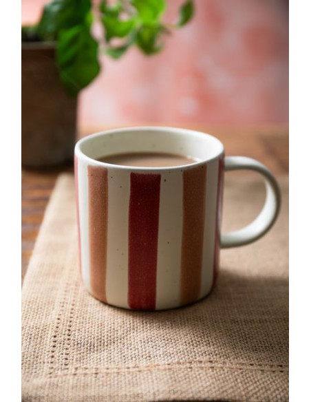 Mikasa, Kubek Kamionkowy Paski – 380 ml