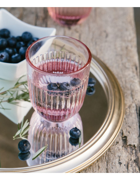 Ouessant Szklanka Różowa 240 ml