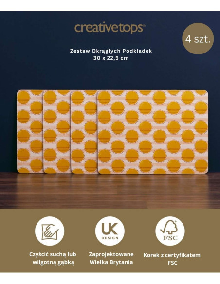 Kropki Podkładki Średnie Premium  – 4 szt.