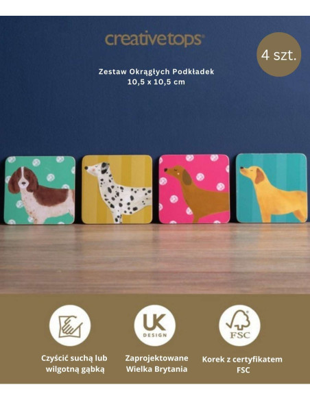Psy Podkładki Małe – 4 szt.
