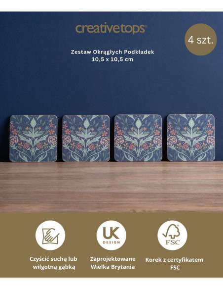 Art. & Craft Podkładki Małe - 4 szt