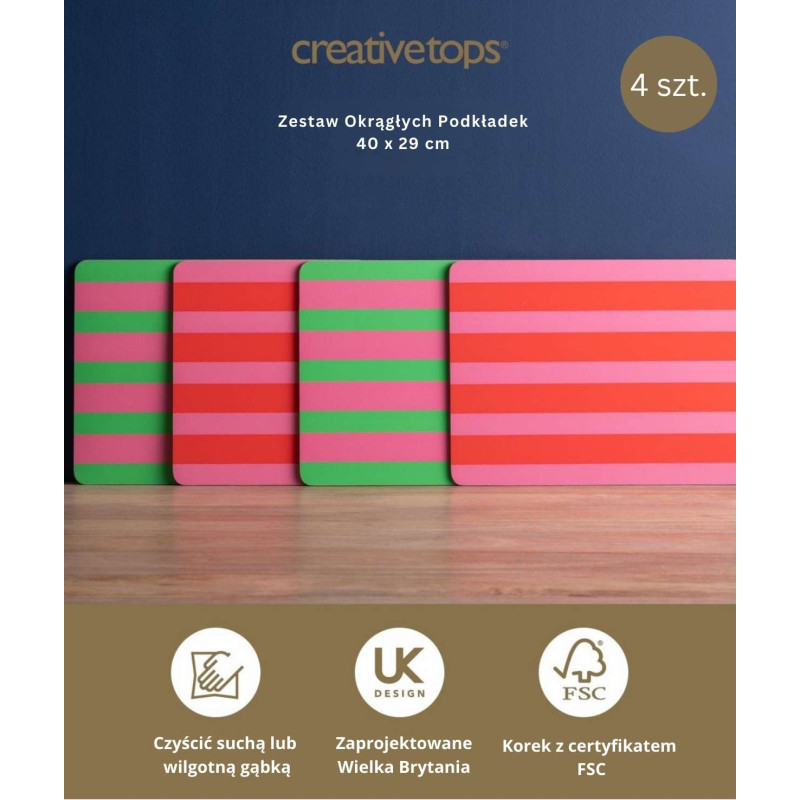 Paski Podkładki Średnie Premium – 4 szt.