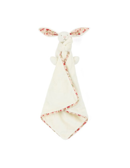 Króliczek z Kwiecistymi Uszami „Berry” Szmatka Przytulanka Kremowa 34 cm