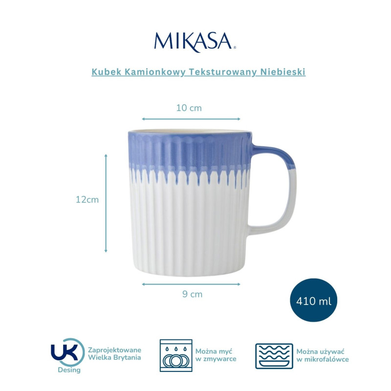 Mikasa, Kubek Kamionkowy Teksturowany...