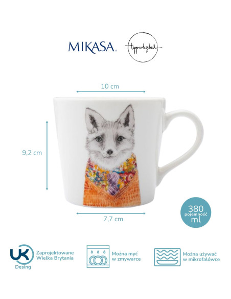 Mikasa Tipperleyhill, Porcelanowy Kubek Lis - 380 ml