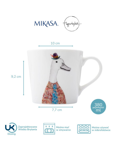 Mikasa Tipperleyhill, Porcelanowy Kubek Kaczka - 380 ml