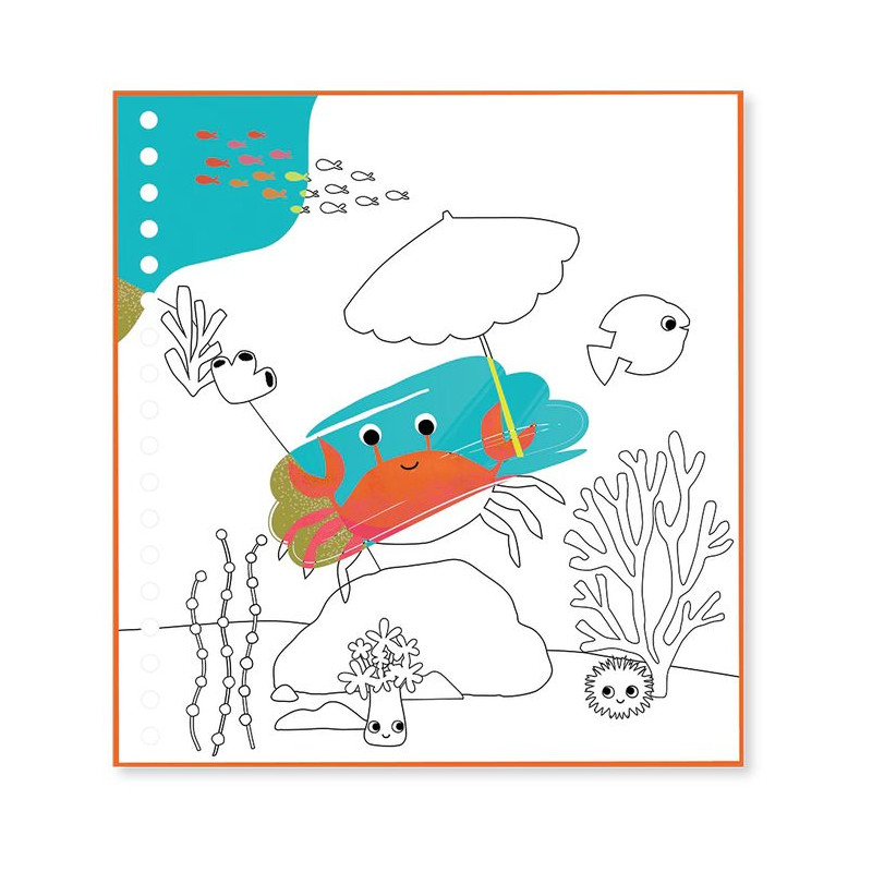 Ocean Magiczna Kolorowanka Wodna z...