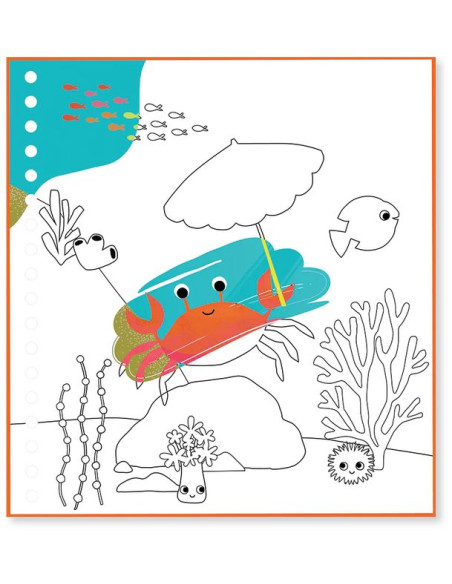 Ocean Magiczna Kolorowanka Wodna z Zadaniami