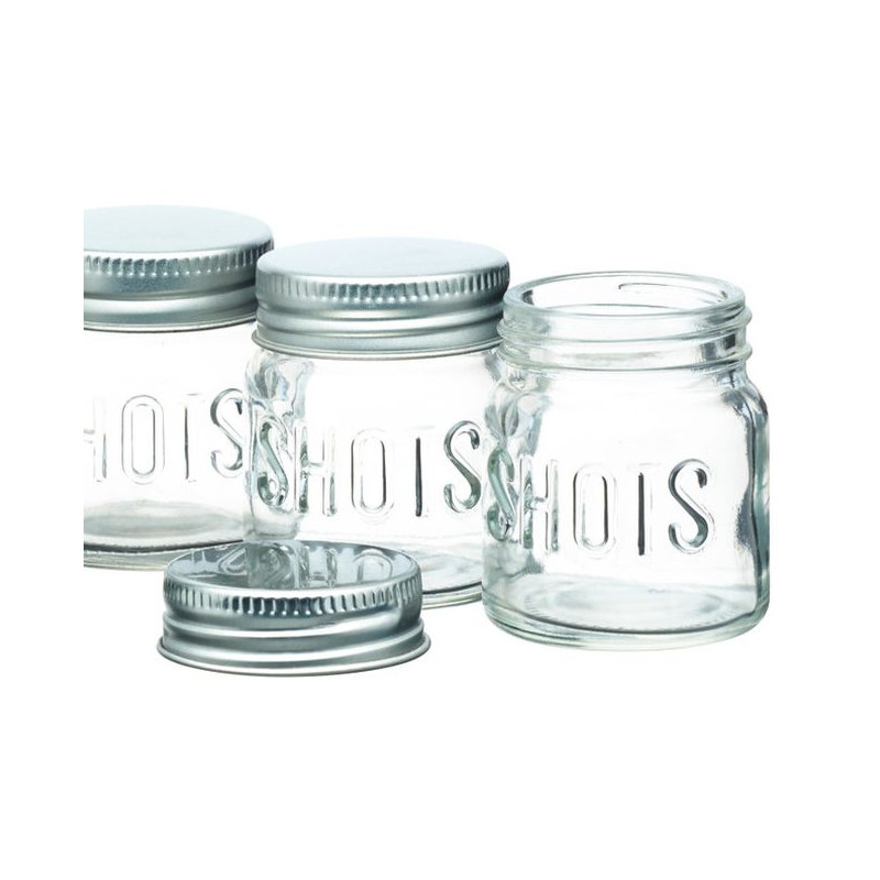 Szklane słoiki na napoje BarCraft Mini