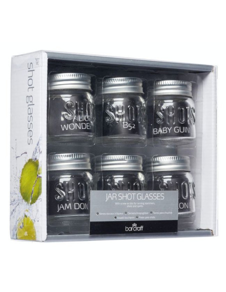 Szklane słoiki na napoje BarCraft Mini