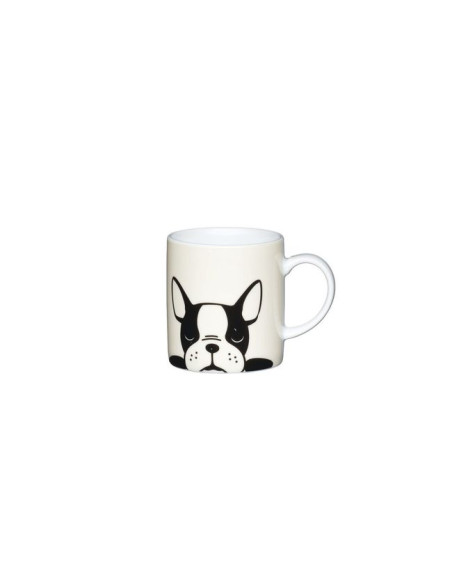 Espresso porcelanowa filiżanka z buldogiem francuskim 80 ml