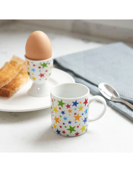 Espresso porcelanowa filiżanka z wieloma gwiazdkami, 80 ml