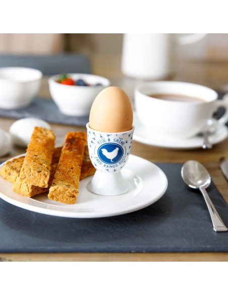 Porcelanowy kieliszek na jajko Traditional Blue Hen