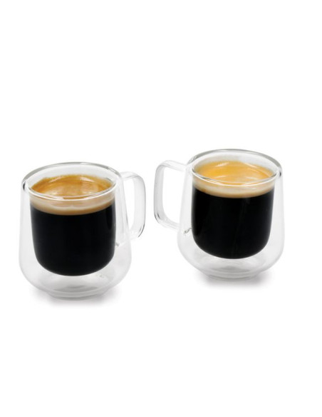 Zestaw 2 szklanek do espresso La Cafetière Siena z podwójnymi ściankami, 100 ml