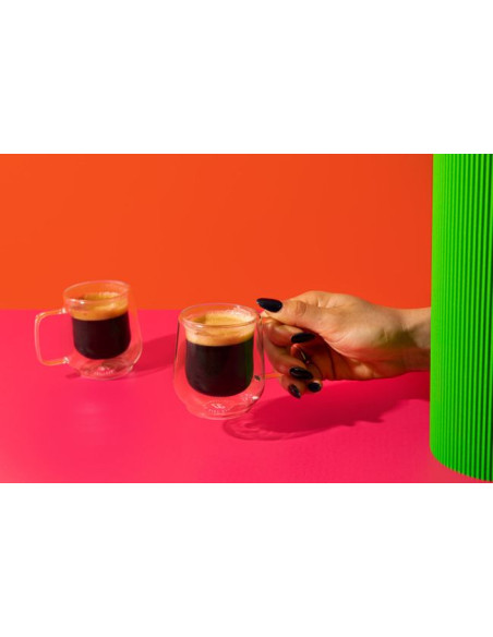 Zestaw 2 szklanek do espresso La Cafetière Siena z podwójnymi ściankami, 100 ml