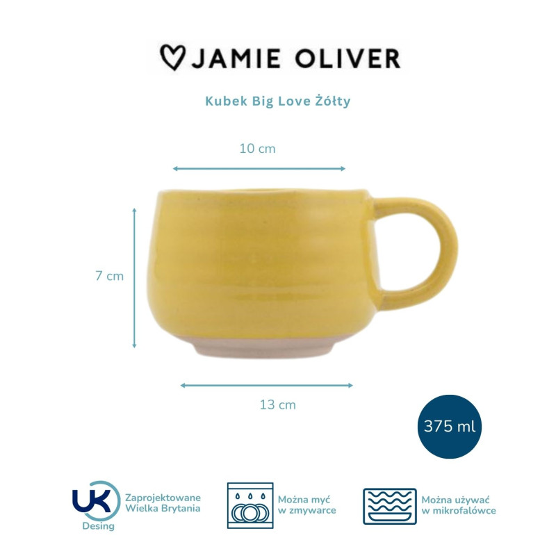 Jamie Oliver Kubek Big Love Żółty,...