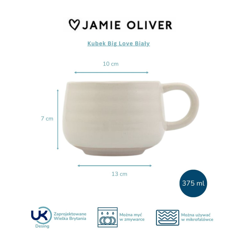 Jamie Oliver Kubek Big Love Biały,...