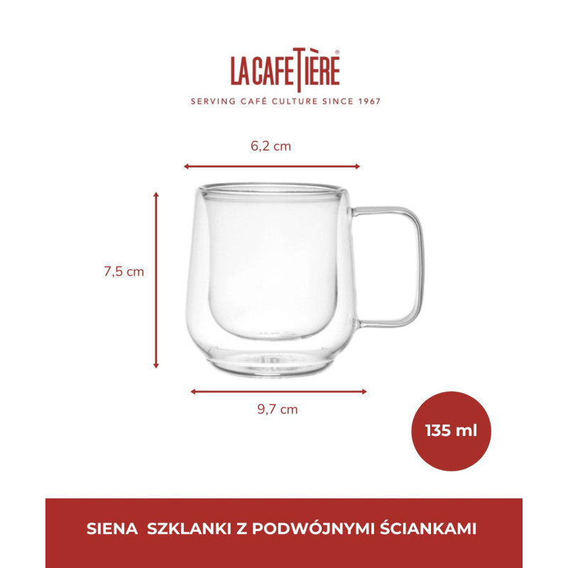 Zestaw 2 szklanek do espresso La...