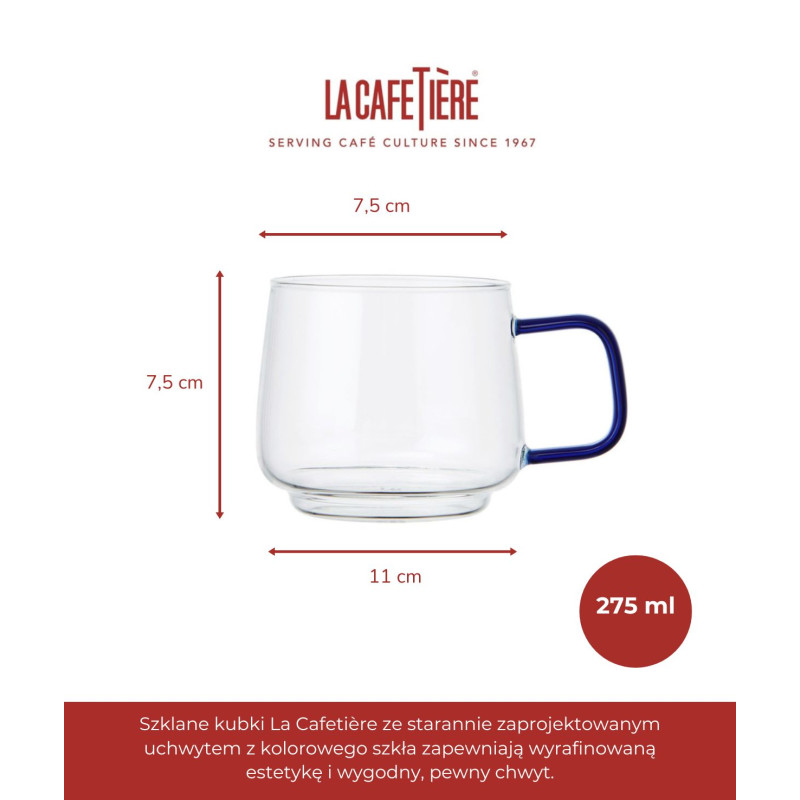 Zestaw 2 kubków szklanych La...