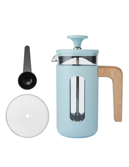 Zaparzacz do Kawy Typu French Press La Cafetière Pisa na 3 filiżanki, kolor błękitny