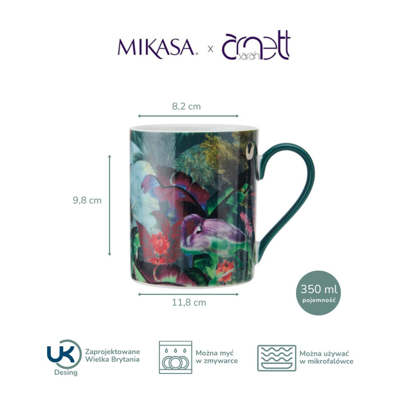 Mikasa Kubek porcelanowy Flaming, 350 ml