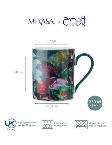 Mikasa Kubek porcelanowy Flaming, 350 ml