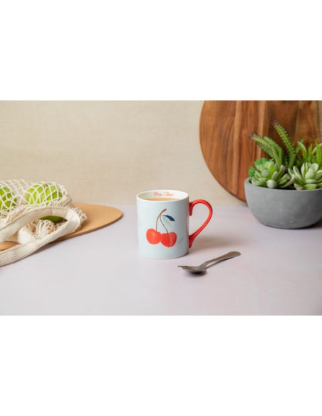 Mikasa, Kubek Porcelanowy Wiśnie – 280 ml