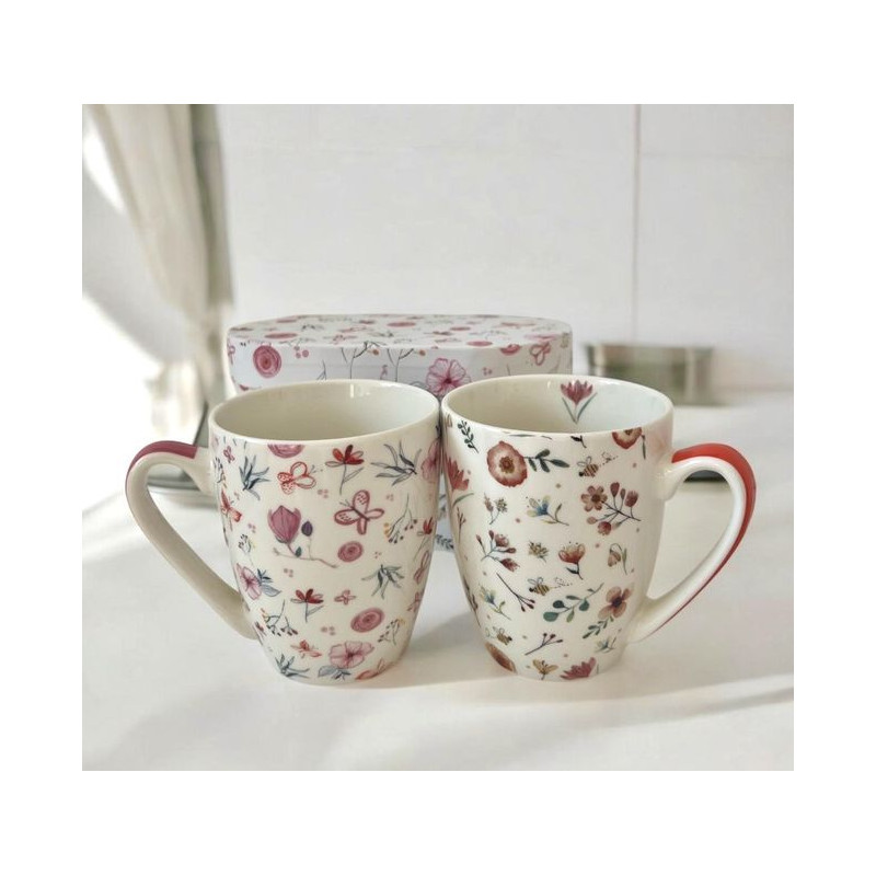 Łąka Kwiatowa Kubki Porcelanowe w...