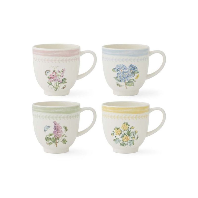 Zestaw Kubków porcelanowych Kwiaty i...