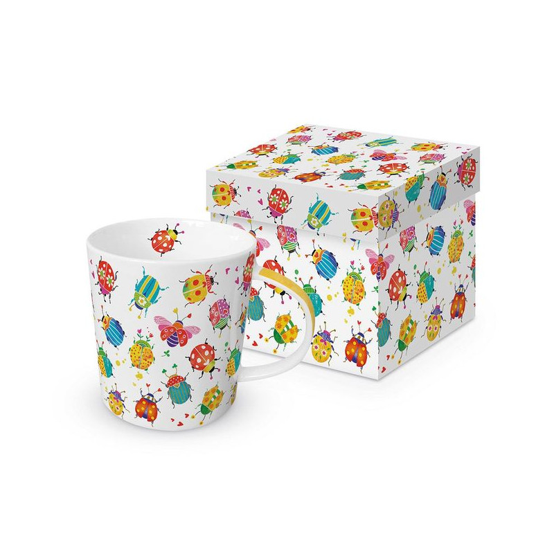 Owady Kubek Porcelanowy w Ozdobnym...