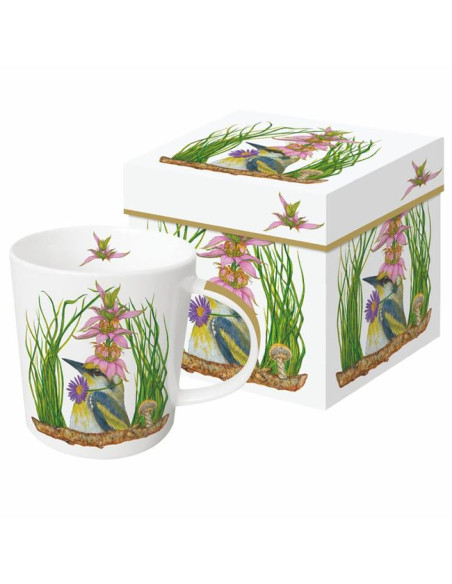 Ptak Kubek Porcelanowy w Ozdobnym Pudełku, 400 ml