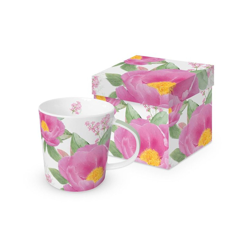 Róże Kubek Porcelanowy w Ozdobnym...