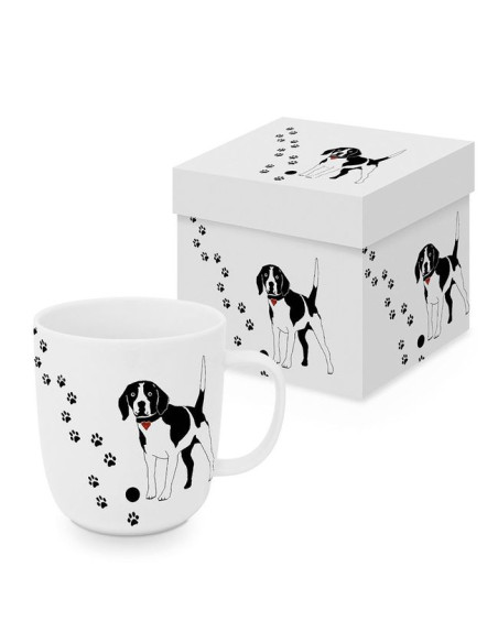 Psie Łapy Kubek Porcelanowy w Ozdobnym Pudełku, 400 ml