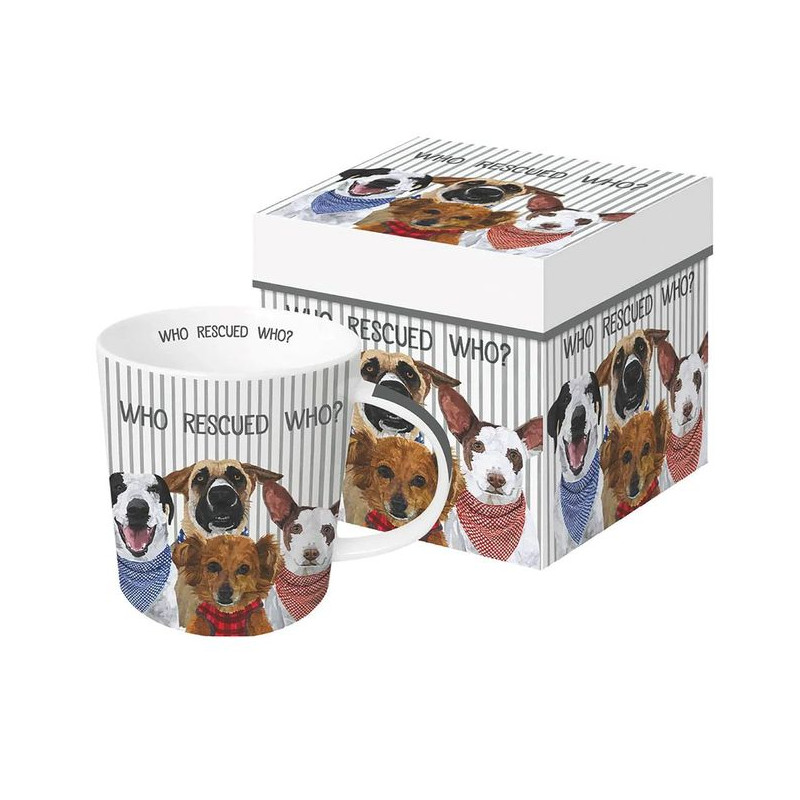 Psy w Chustach Kubek Porcelanowy w...