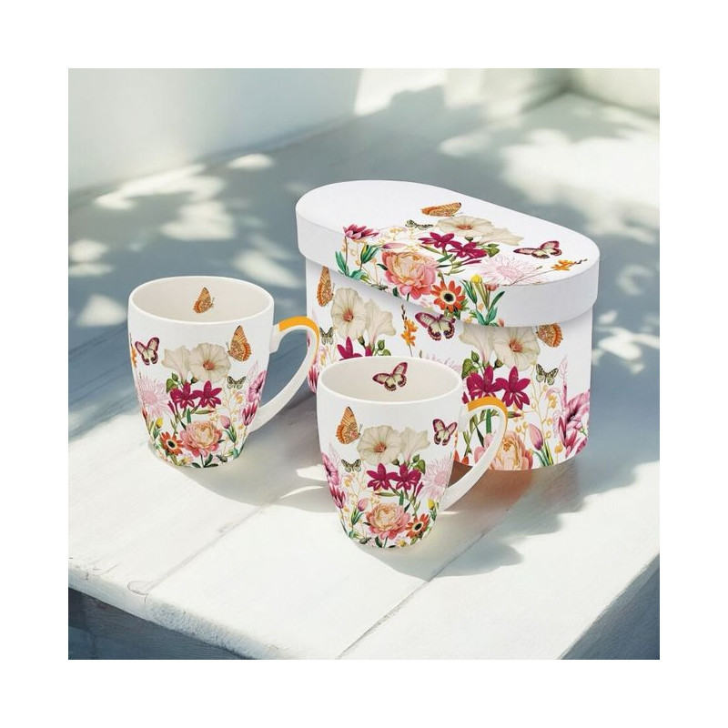 Kwiaty & Motyle Zestaw Kubków...