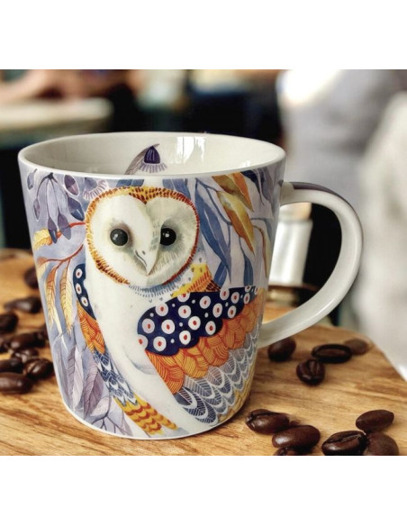 Sowa Bogini Ateny Kubek Porcelanowy w Ozdobnym Pudełku 350 ml