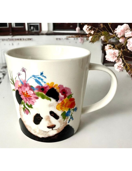 Panda Kubek Porcelanowy w Ozdobnym Pudełku, 400 ml