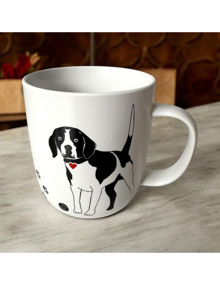 Psie Łapy Kubek Porcelanowy w Ozdobnym Pudełku, 400 ml