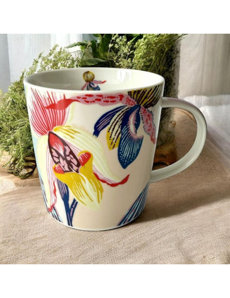 Storczyki Kubek Porcelanowy w Ozdobnym Pudełku 350 ml