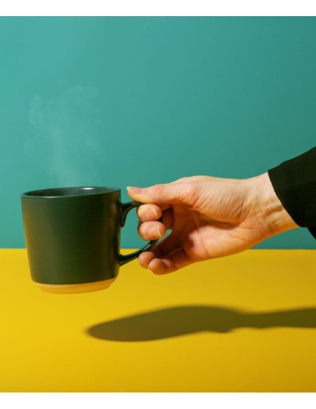 La Cafetière Kubek Ceramiczny Zielony 350 ml