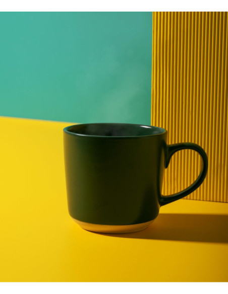 La Cafetière Kubek Ceramiczny Zielony 350 ml