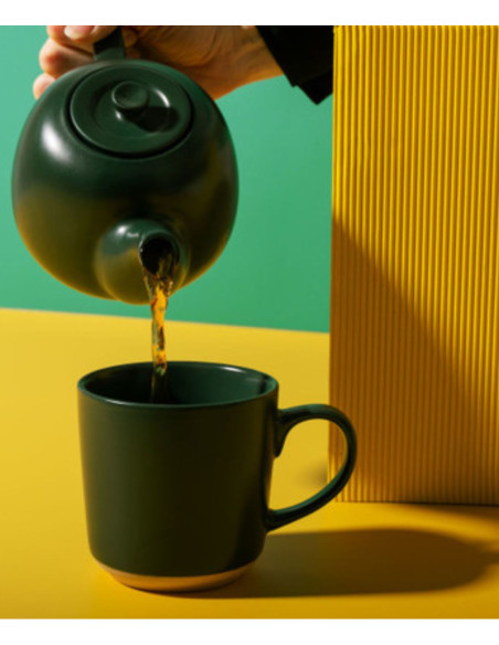La Cafetière Kubek Ceramiczny Zielony 350 ml