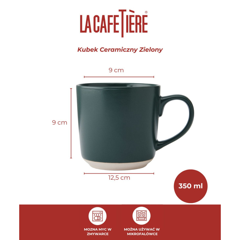 La Cafetière Kubek Ceramiczny Zielony...