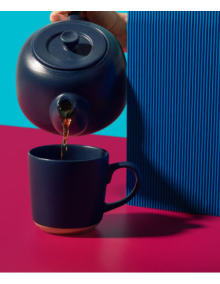 La Cafetière Kubek Ceramiczny Granatowy 350 ml