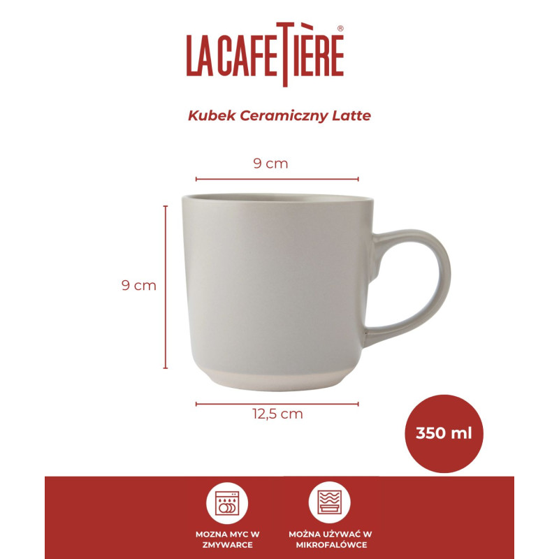 La Cafetière Kubek Ceramiczny Latte...