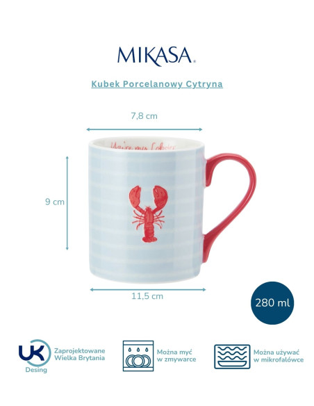 Mikasa Kubek Porcelanowy Homar 280 ml