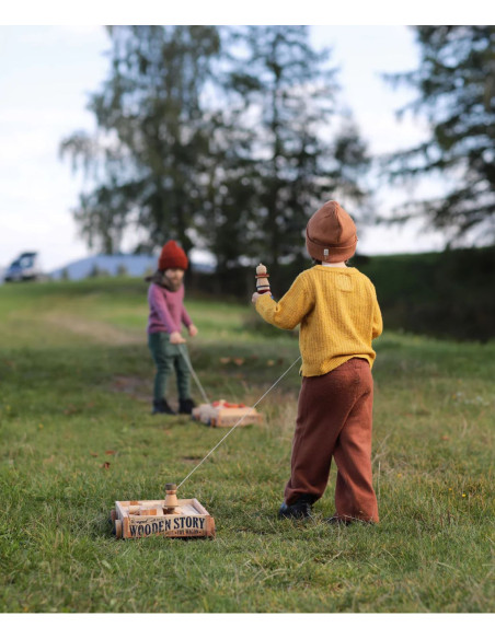 Drewniany wózek–wagon