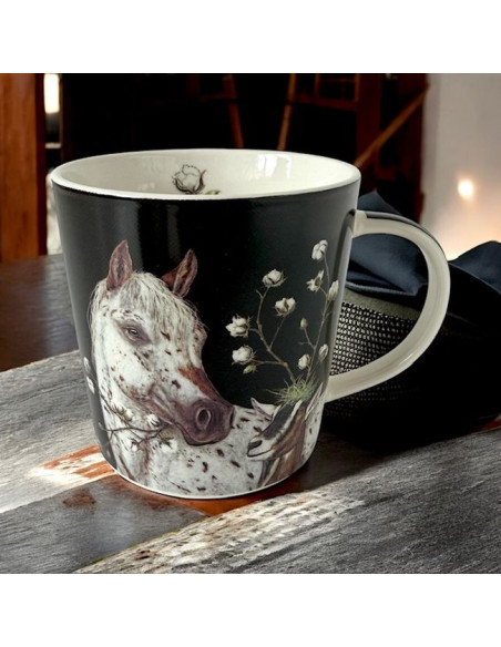 Koń & Kózka Kubek Porcelanowy w Ozdobnym Pudełku, 400 ml