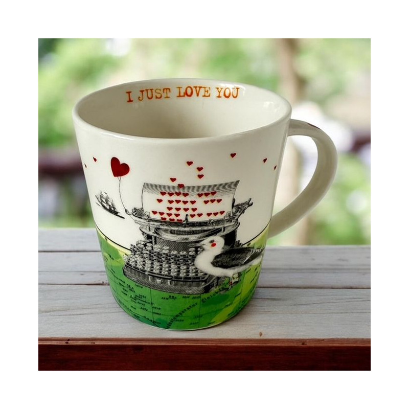 Love You Kubek Porcelanowy w Ozdobnym...