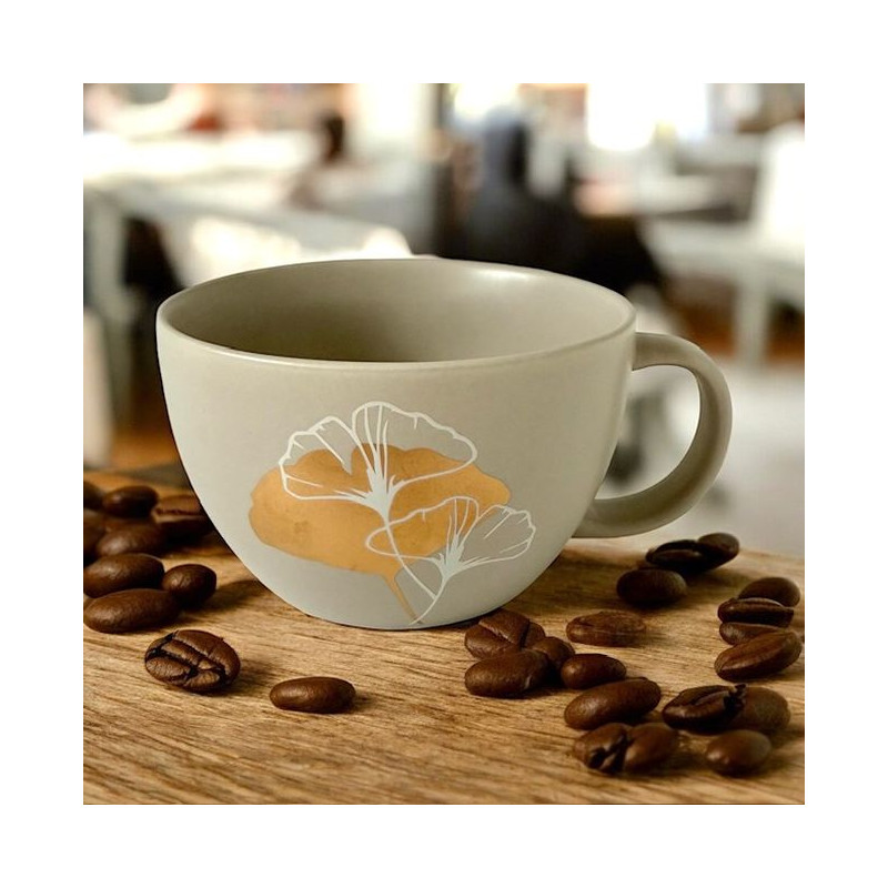 Złoty Liść Kubek Porcelanowy 550 ml